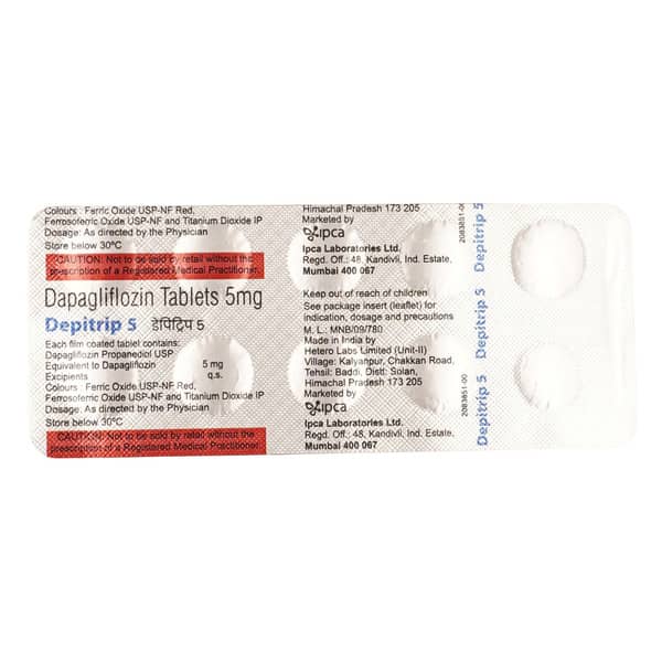 Depitrip 5mg Strip Of 10 Tablets