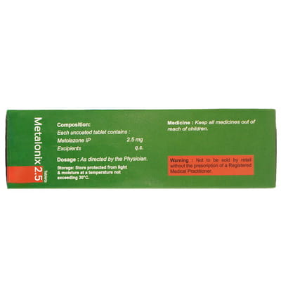 Metalonix 2.5mg Strip Of 10 Tablets