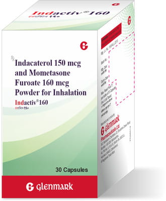 Indactiv 160mcg Bottle Of 30 Inhalation Capsules