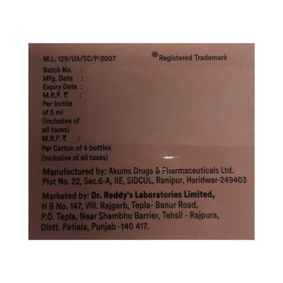 Kidrich D3 Mango And Mint Flavour Sugar Free Bottle Of 5ml Oral Solution