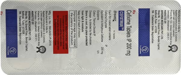 Cefxtrue 200mg Strip Of 10 Tablets