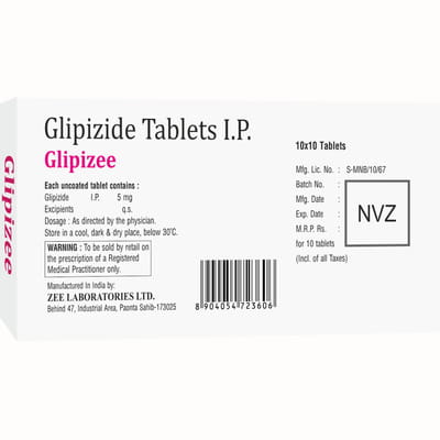 Glipizee 5mg Strip Of 10 Tablets
