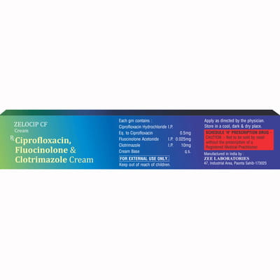 Zelocip Cf Tube Of 15gm Cream