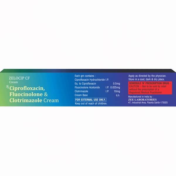 Zelocip Cf Tube Of 15gm Cream