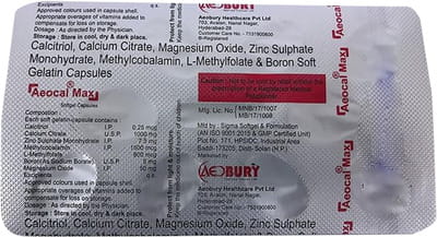 Aeocal Max Strip Of 10 Capsules