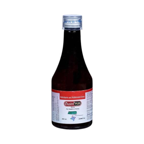 Oxzim Plus Mixed Fruit Flavour Bottle Of 200ml Syrup