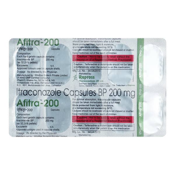 Afitra 200Mg Strip Of 10 Capsules