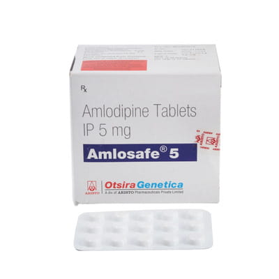 Amlosafe 5mg Strip Of 15 Tablets