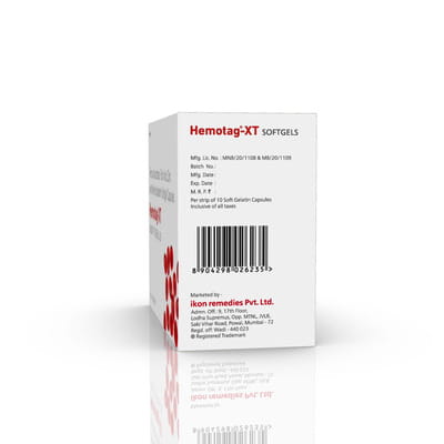 Hemotag Xt Strip Of 10 Softgel Capsules