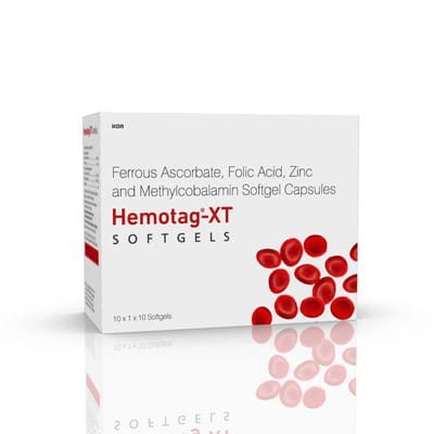 Hemotag Xt Strip Of 10 Softgel Capsules