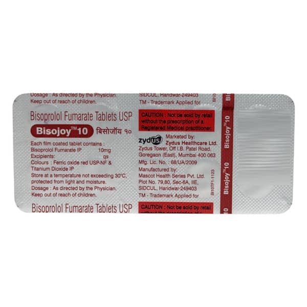 Bisojoy 10mg Strip Of 10 Tablets
