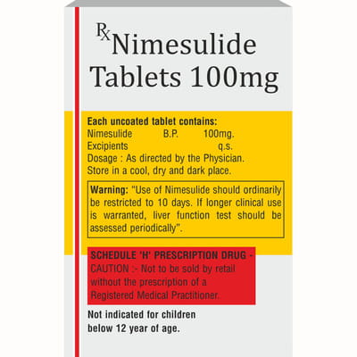 Nimse 100mg Strip Of 10 Tablets