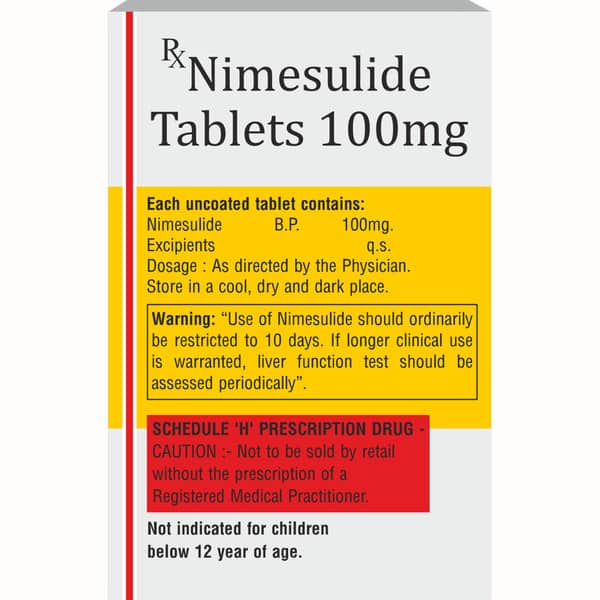 Nimse 100mg Strip Of 10 Tablets