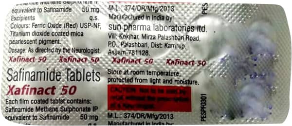 Xafinact 50mg Strip Of 10 Tablets