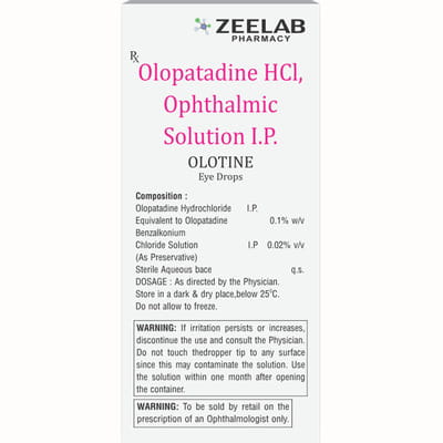 Olotine Bottle Of 5ml Eye Drops