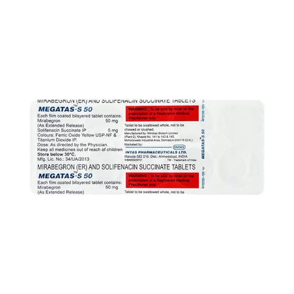 Megatas S 50mg Strip Of 10 Tablets