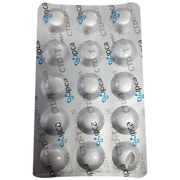 Ctd T 6.25/20Mg Strip Of 15 Tablets