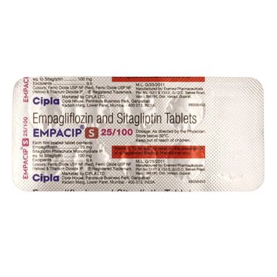 Empacip S 25/100mg Strip Of 10 Tablets