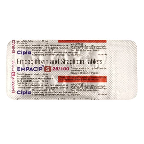Empacip S 25/100Mg Strip Of 10 Tablets