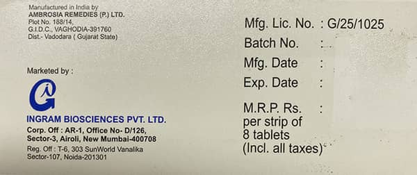 Bisgram Strip Of 8 Tablets
