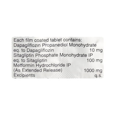 Dapavel Trio 1000mg Strip Of 10 Tablets