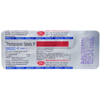 Panfirst 40mg Strip Of 15 Tablets
