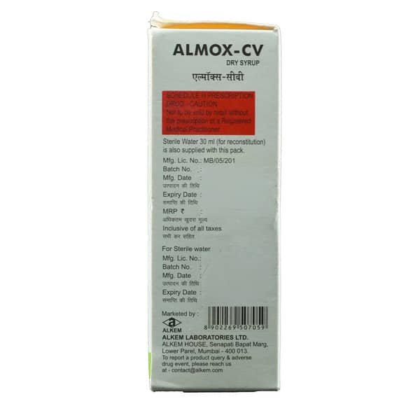 Almox Cv Bottle Of 30ml Dry Syrup