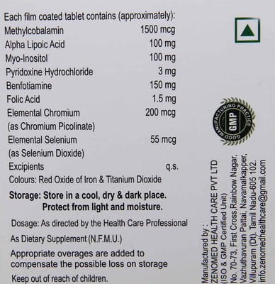 Maxcobal Gold Strip Of 10 Tablets