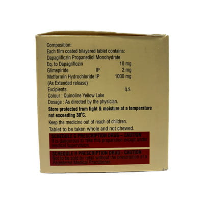 Dapaturn Gm Forte 2mg Strip Of 10 Tablets