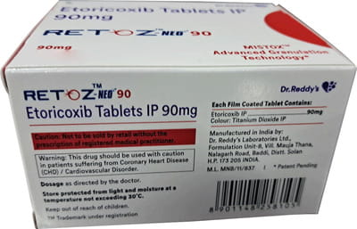 Retoz Neo 90mg Strip Of 10 Tablets