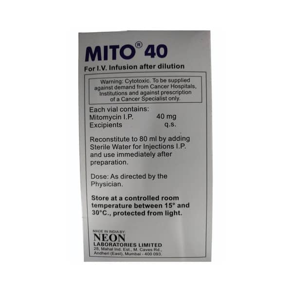 Mito 40Mg Dry Vial Of 1 Powder For Injection
