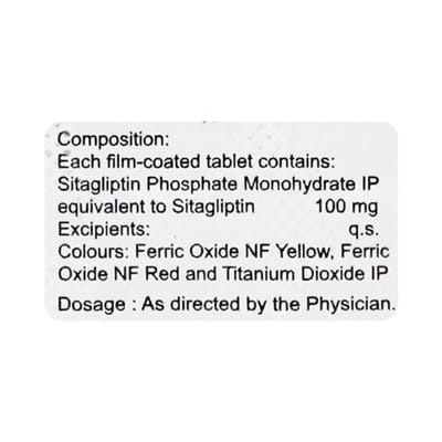 Sitaglo 100mg Strip Of 15 Tablets