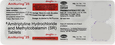 Amnuring 25mg Strip Of 10 Tablets