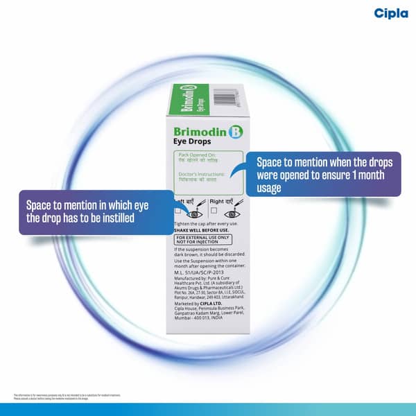 Brimodin B Bottle Of 5ml Eye Drops