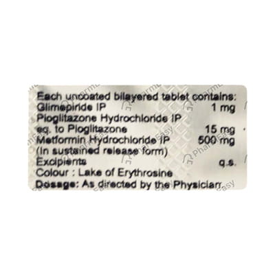 Switglim Mp 1/15mg Strip Of 15 Tablets