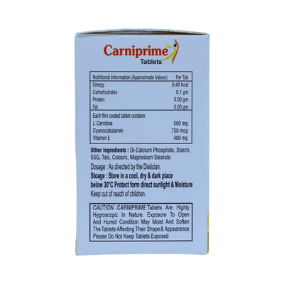 Carniprime Bottle Of 15 Tablets