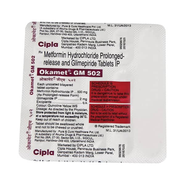 Okamet Gm 502mg Strip Of 15 Tablets