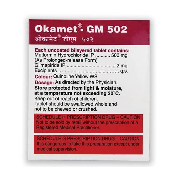 Okamet Gm 502mg Strip Of 15 Tablets