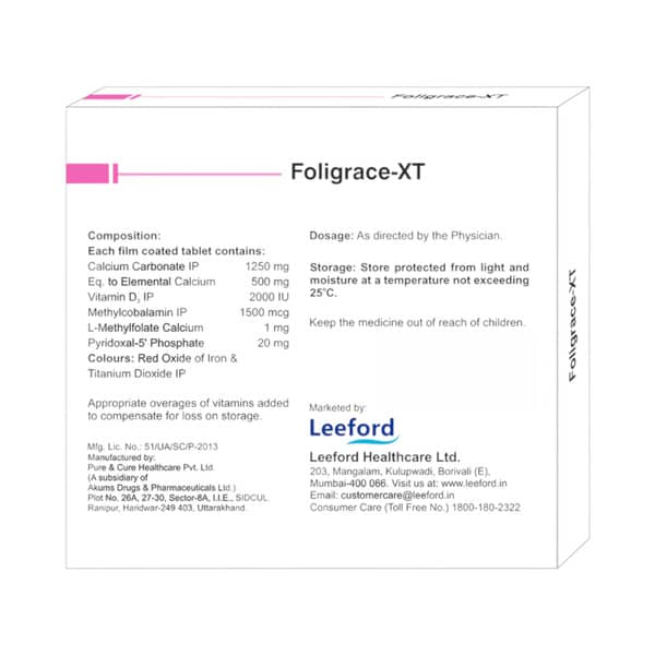 Foligrace Xt Strip Of 15 Tablets