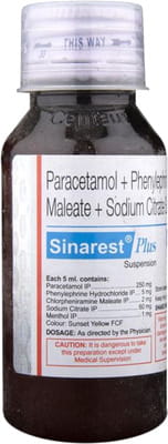 Sinarest Plus Bottle Of 75ml Suspension