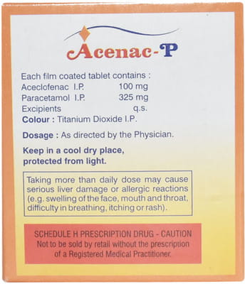 Acenac P Strip Of 15 Tablets