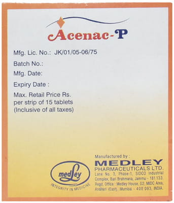 Acenac P Strip Of 15 Tablets