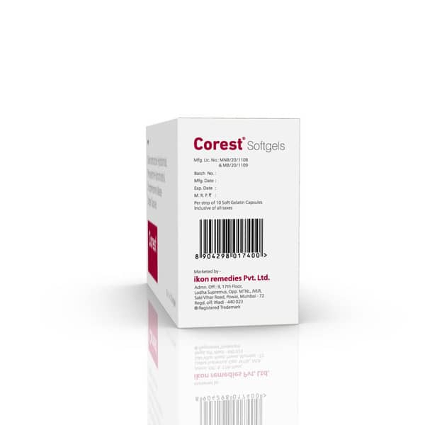 Corest Strip Of 10 Softgel Capsules