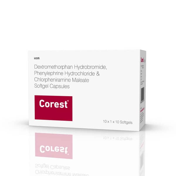 Corest Strip Of 10 Softgel Capsules