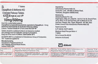 Gledepa Met Xr 10/500Mg Tablet 7'S