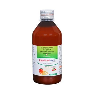 Cognitrust Dha X Mango Flavour Sugar Free Bottle Of 200ml Suspension