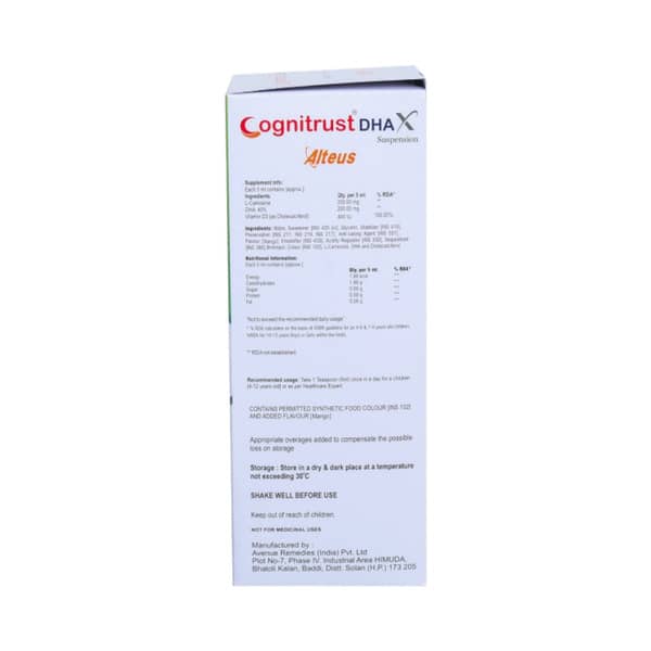 Cognitrust Dha X Suspension | Mango Flavour Sugar Free
