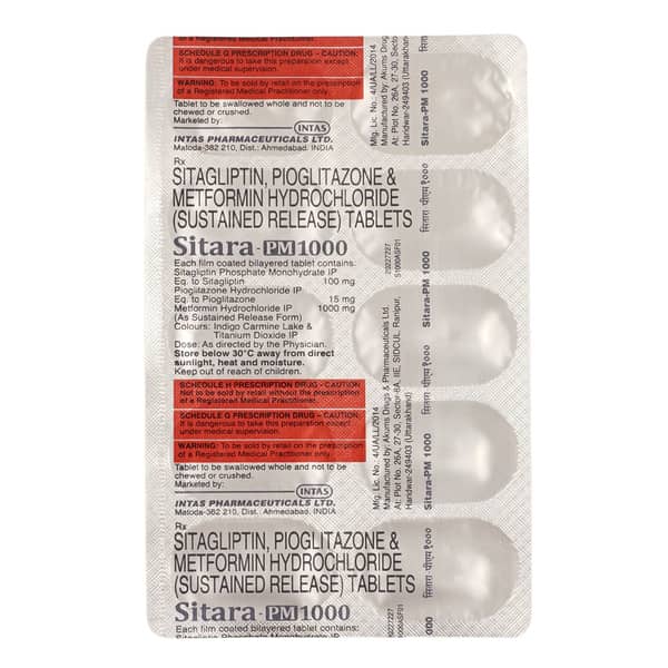 Sitara Pm 1000mg Strip Of 10 Tablets