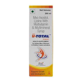 New V Total Bottle Of 200Ml Syrup