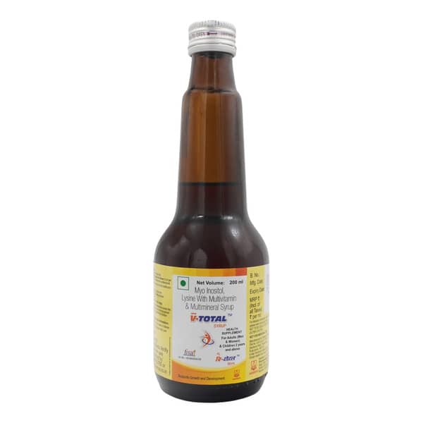New V Total Bottle Of 200Ml Syrup